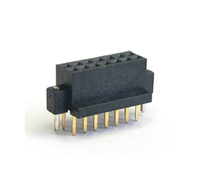 1.27Female Header， Dual Rows， SMT， U type， Metal Cap
